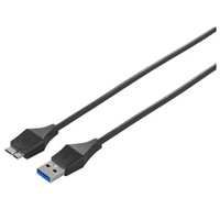 BUFFALO USB3．0スリムケーブル(A to microB・2m) ブラック BSUAMBSU320BK