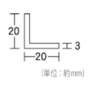 光 アングル型スポンジ 20mm×0.45mm 3t 緑 緑203貼付タイプ(両面テープ付属) FC715GB-4739868-イメージ2