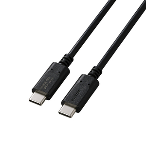 エレコム あんしん充電専用ケーブル(USB-C(TM) - USB-C/240W) ブラック USB-CCFCP10BK-イメージ1