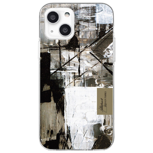 Dparks iPhone 13用ソフトケース Painting Blending MONO DS21155I13-イメージ1