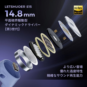 LETSHUOER イヤフォン S15-イメージ8