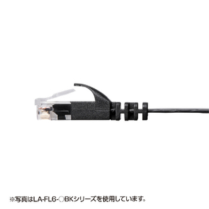 サンワサプライ カテゴリ6フラットLANケーブル 2m ブルー LA-FL6-02BL-イメージ2