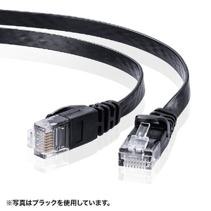 サンワサプライ カテゴリ6フラットLANケーブル 2m ブルー LA-FL6-02BL-イメージ6