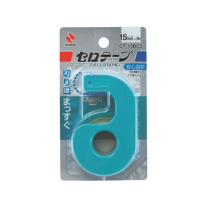 ニチバン セロテープ小巻カッター付まっすぐ切れるタイプスカイブルー F378449-CT-15DCS-イメージ1