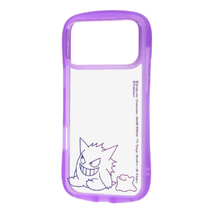 レイ・アウト iPhone 18 Pro用 / 17 Pro用 / ポケットモンスター / Puffull 衝撃吸収 バンパー ハイブリッドケース / ゲンガーとメタモン RC-PP58CMD2CV/PK77-イメージ1