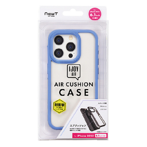 サンクレスト iPhone 15 Pro用衝撃吸収ケース IJOY AIR NEWT ブルー I37RIJA02-イメージ2