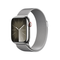 Apple Apple Watch Series 9(GPS + Cellularモデル)- 41mm シルバーステンレススチールケースとシルバーミラネーゼループ MRJ43JA
