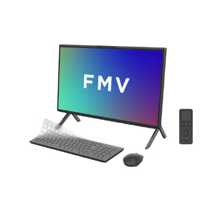 edion 富士通 23．8型フルHD/Ryzen 7/Radeon 780M/メモリ16GB/約512GB SSD/WiFi 6E e angle select FMV Desktop F ブラック FMVF75L1B6