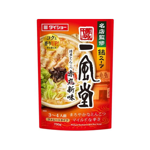 ダイショー 名店監修鍋スープ 一風堂とんこつ赤丸新味 FC768NT-イメージ1
