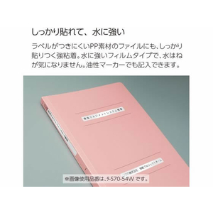 コクヨ タックタイトル樹脂ラベル 無地 ファイルタイトル 12×120mm 60片 FCV3997-ﾀ-S70-54W-イメージ5