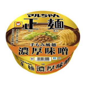 東洋水産 マルちゃん正麺 カップ 濃厚味噌 131g FCE669K-イメージ1