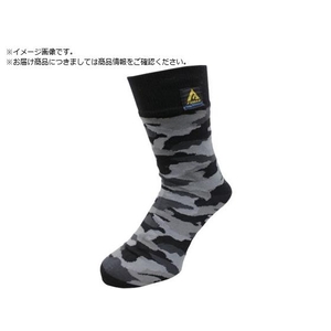 おたふく手袋 おたふく/FUBAR防水ソックス カモフラ×ブラック L FC159YT-2391374-イメージ1