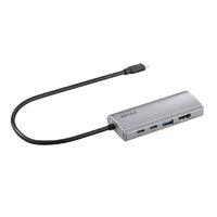 BUFFALO Type-C接続 ドッキングステーション(PD対応・HDMI出力) シルバー LUDU3CGHDSV
