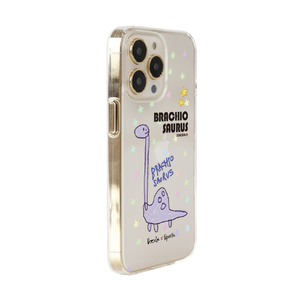 Dparks iPhone 14 Pro用ソフトクリアケース DINO BRACHIOSAURUS DS24156I14P-イメージ3