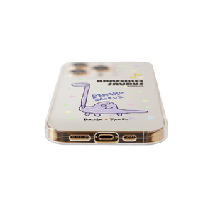 Dparks iPhone 14 Pro用ソフトクリアケース DINO BRACHIOSAURUS DS24156I14P-イメージ4