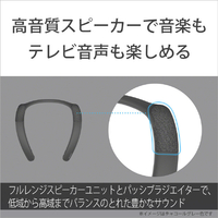 SONY SRS-NB10H ウェアラブルネックスピーカー チャコールグレー