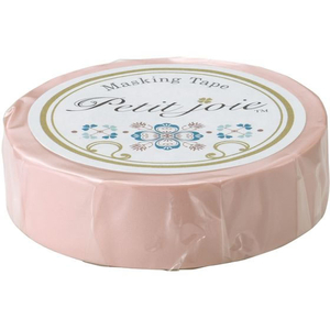 ニチバン Petit joie マスキングテープ ダスティピンク 15mm×18m FCF580T-PJMT-15S077-イメージ1