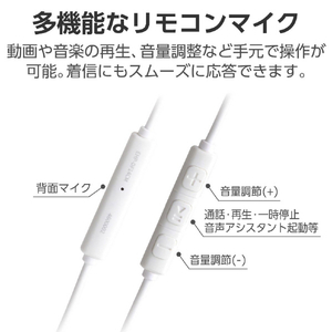 エレコム 高耐久 デジタル式USB Type-C(TM)ヘッドホン カナル型 シルバー EHP-DF14CMSV-イメージ6