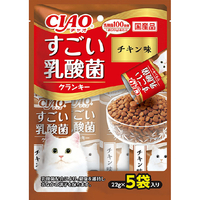 いなばペットフード CIAO すごい乳酸菌クランキー ドライ チキン味 22g×5袋 ｽｺﾞｲﾆﾕｳｻﾝｷﾝﾄﾞﾗｲﾁｷﾝ22GX5