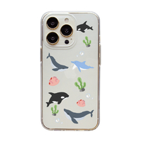 Dparks iPhone 14 Pro用ソフトクリアケース オーシャン DS24157I14P