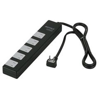 BUFFALO 2ピン式電源タップ 雷サージ防止/集中スイッチ付(10個口・1．5m) ブラック BSTAPSD21015BK