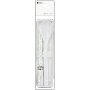 アスベル ランタス 箸スプーンセット 18.5cm 抗菌加工 ホワイト FCF321N-A3537-イメージ2