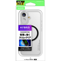 エレコム iPhone 17用ハイブリッドケース MAGKEEP ブラック PM-A25AMAG02BK