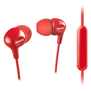 PHILIPS 有線イヤフォン レッド SHE3555RD/00-イメージ1