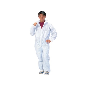 川西工業 不織布つなぎ服(防塵タイプ)M FC111EM-8266558-イメージ1
