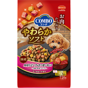 日本ペットフード ｺﾝﾎﾞﾄﾞﾂｸﾞｿﾌﾄｶｸｷﾞﾘBｲﾓ720G コンボ ドッグ やわらか