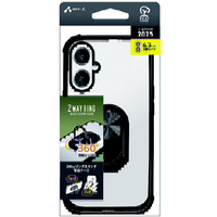 エアージェイ iPhone17用 マルチリングスタンドケース ブラック AC-P25-TR BK