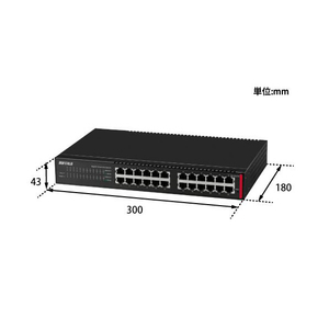 バッファロー 法人向け レイヤー2 Giga スマートLiteスイッチ ブラック BS-GSL2124-イメージ2