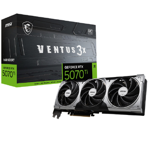 MSI GeForce RTX 5070 Ti 16G VENTUS 3X OC グラフィックカード RTX5070TI16GVENTUS3XOC-イメージ1