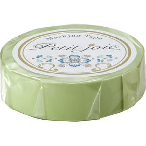 ニチバン Petit joie マスキングテープ ダスティグリーン 15mm×18m FCF583T-PJMT-15S080-イメージ1