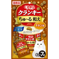 イナバショクヒン CIAO クランキーちゅ～る和え チキン味 6g×7袋 CIAOｸﾗﾝｷ-ﾁﾕ-ﾙｱｴﾁｷﾝ7P