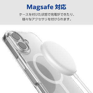 エレコム iPhone17用ハイブリッドケース MAGKEEP ホワイト PM-A25AMAG02WH-イメージ4