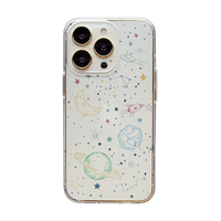 Dparks iPhone 14 Pro用ソフトクリアケース COSMOS DS24159I14P