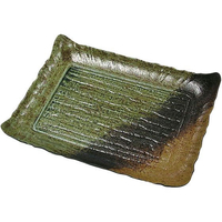 ニシキ プラ容器 筑後 10枚入 大 民芸陶器風 FC342LX-8171400