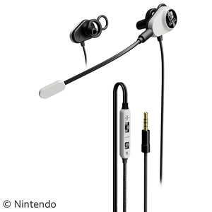 マックスゲームズ Nintendo Switch専用デュアルダクトゲーミングイヤフォン ホワイト HEGE01WH-イメージ2
