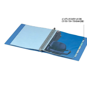 コクヨ クリアファイル 替紙式 A4縦 30穴 20枚 緑 4冊 FC03370-ﾗ-730G-イメージ2