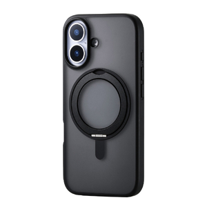 エレコム iPhone17用ハイブリッドケース MAGKEEP スタンド ブラック PM-A25AMAGSTBK-イメージ2