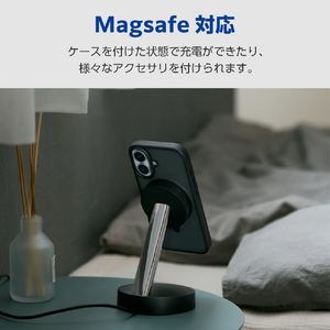 エレコム iPhone17用ハイブリッドケース MAGKEEP スタンド ブラック PM-A25AMAGSTBK-イメージ3