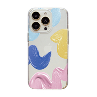 Dparks iPhone 14 Pro用ソフトクリアケース Paints DS24160I14P