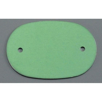 オオイ金属 アルマイト ネームプレート小判型 10枚入 378-B グリーン FC059LX-8060300