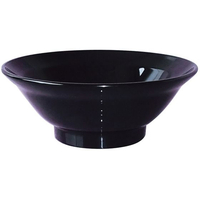 江部松商事 メラミン エコラーメン丼 ブラック(M-59) FC946LU-7343820