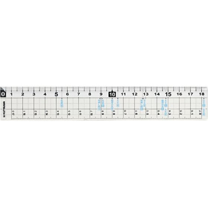 クツワ サイズカッター定規 18cm FCE446R-KB036-イメージ1