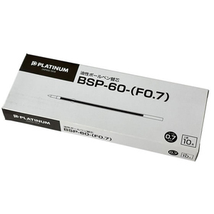 プラチナ 油性ボールペン0.7mm替芯 黒 10本 FCD908H-BSP-60-F0.7-イメージ1