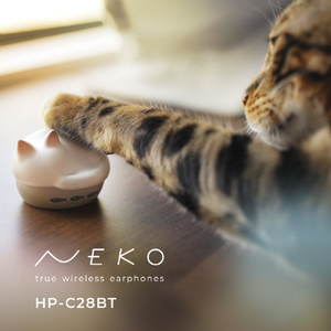 ラディウス 猫のかたちの完全ワイヤレスイヤホン NEKO true wireless earphones ミックス HP-C28BTN-イメージ4