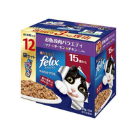 ネスレピュリナペットケア フィリックスパウチ やわらかグリル 15歳から お魚お肉バラエティ 50g×12袋 FC505NP