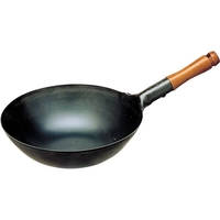 北陸アルミニウム 北陸アルミ/SS 鉄プレス 木柄北京鍋 30cm FCK8412-029273030